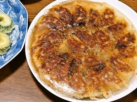 節約・羽根つきもやし餃子